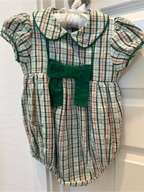 Little English Marisa Bubble- Mistletoe Tartan